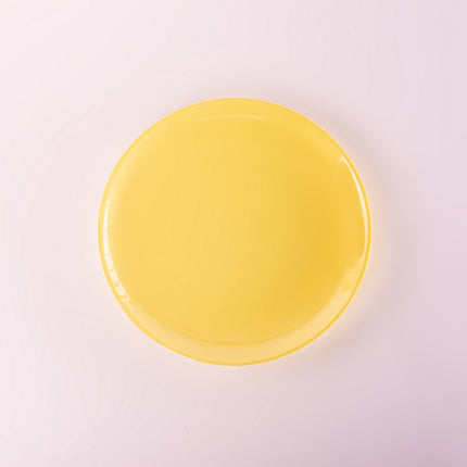 Bright Designs Melamine Side Plate Set of 6 (D 22cm) Yellow