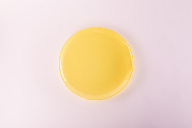 Bright Designs Melamine Side Plate Set of 6 (D 22cm) Yellow