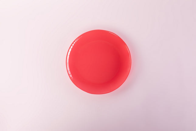 Bright Designs Melamine Small Plate 
Set of 6 (D 18cm)  Coral