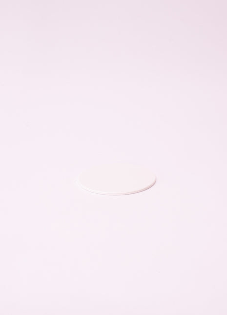 Bright Designs Melamine Coaster 
Set of 10 (D 10cm) White