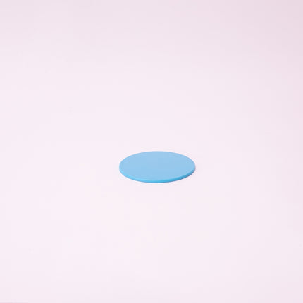 Bright Designs Melamine Coaster 
Set of 10 (D 10cm) Light Blue