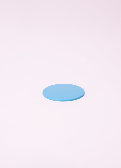Bright Designs Melamine Coaster 
Set of 10 (D 10cm) Light Blue