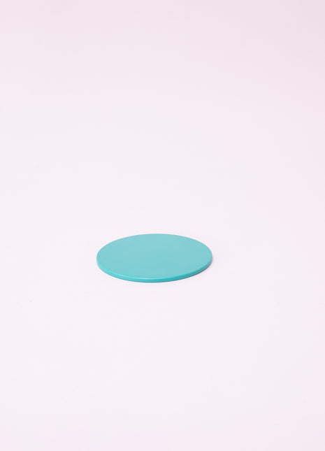 Bright Designs Melamine Coaster 
Set of 10 (D 10cm) Teal