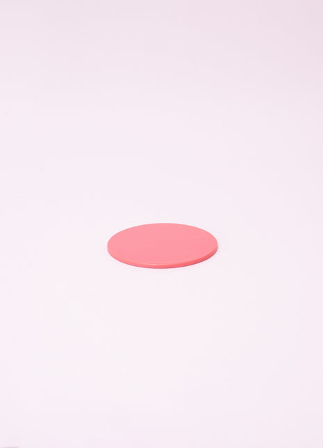 Bright Designs Melamine Coaster 
Set of 10 (D 10cm) Coral