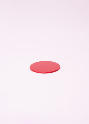 Bright Designs Melamine Coaster 
Set of 10 (D 10cm) Red