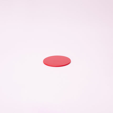 Bright Designs Melamine Coaster 
Set of 10 (D 10cm) Red