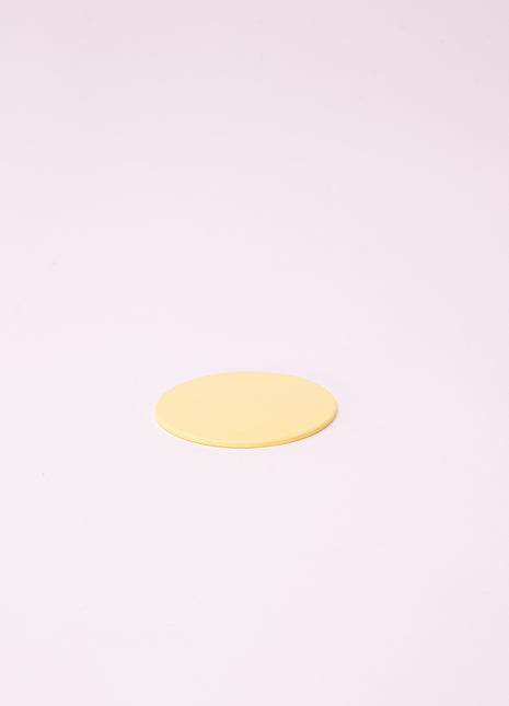 Bright Designs Melamine Coaster 
Set of 10 (D 10cm) Yellow