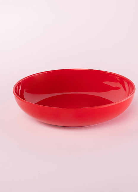 Bright Designs Melamine Deep Dish 
Set of 6 (D 22cm H 5cm) Red