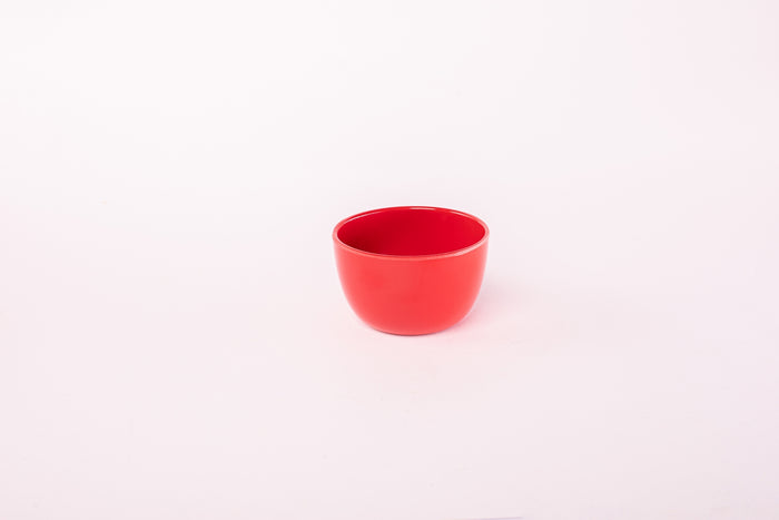 Bright Designs Melamine Small Bowl 
Set of 6 (D 10cm H 6cm) Red