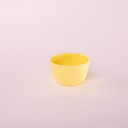 Bright Designs Melamine Small Bowl 
Set of 6 (D 10cm H 6cm) Yellow