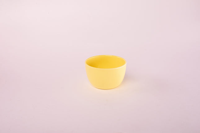 Bright Designs Melamine Small Bowl 
Set of 6 (D 10cm H 6cm) Yellow