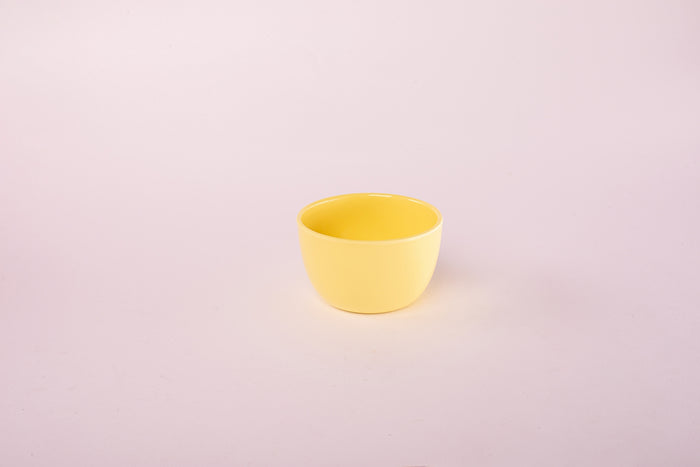 Bright Designs Melamine Small Bowl 
Set of 6 (D 10cm H 6cm) Yellow