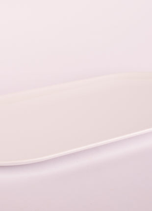 Bright Designs Melamine Serving Platter 
Set of 2 (L 52cm W 26cm) White