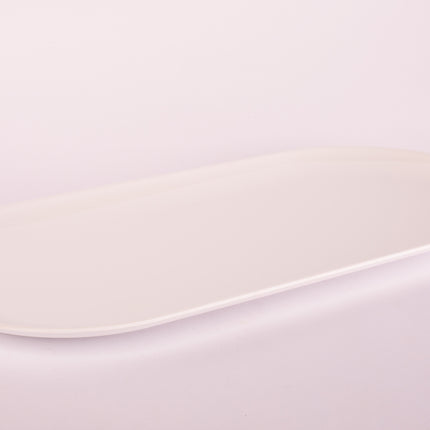 Bright Designs Melamine Serving Platter 
Set of 2 (L 52cm W 26cm) White