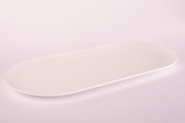 Bright Designs Melamine Serving Platter 
Set of 2 (L 52cm W 26cm) White