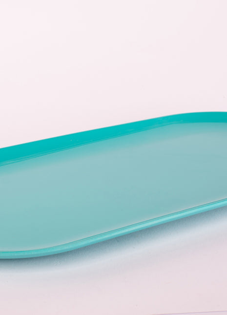 Bright Designs Melamine Serving Platter 
Set of 2 (L 52cm W 26cm) Teal