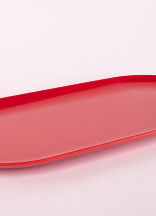Bright Designs Melamine Serving Platter 
Set of 2 (L 52cm W 26cm) Red