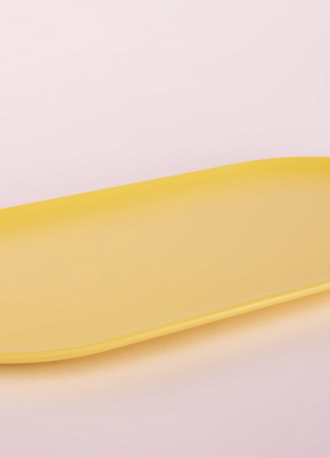 Bright Designs Melamine Serving Platter 
Set of 2 (L 52cm W 26cm) Yellow