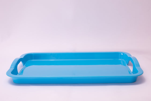 Bright Designs Melamine Rectangle Tray 
Set of 1 (L 55cm W 35cm) Light Blue