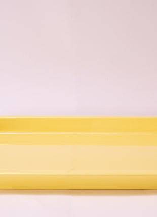 Bright Designs Melamine Rectangle Tray 
Set of 1 (L 55cm W 35cm) Yellow