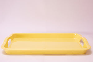 Bright Designs Melamine Rectangle Tray 
Set of 1 (L 55cm W 35cm) Yellow