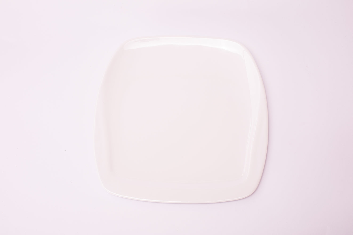 Bright Designs Melamine Square Dinner Plate 
Set of 6 (L 26cm W 26cm) White