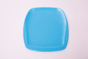 Bright Designs Melamine Square Dinner Plate 
Set of 6 (L 26cm W 26cm) Light Blue