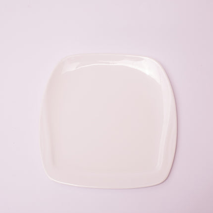 Bright Designs Melamine Side Plate 
Set of 6 (L 22cm W 22cm) White