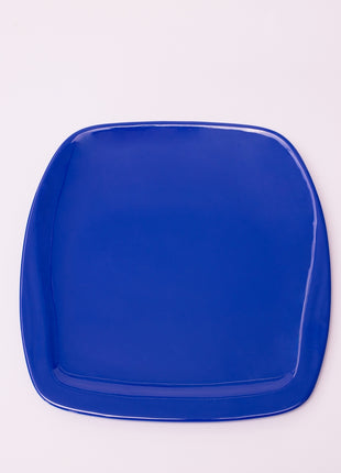Bright Designs Melamine Side Plate 
Set of 6 (L 22cm W 22cm) Royal Blue
