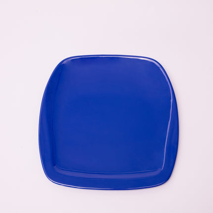 Bright Designs Melamine Side Plate 
Set of 6 (L 22cm W 22cm) Royal Blue