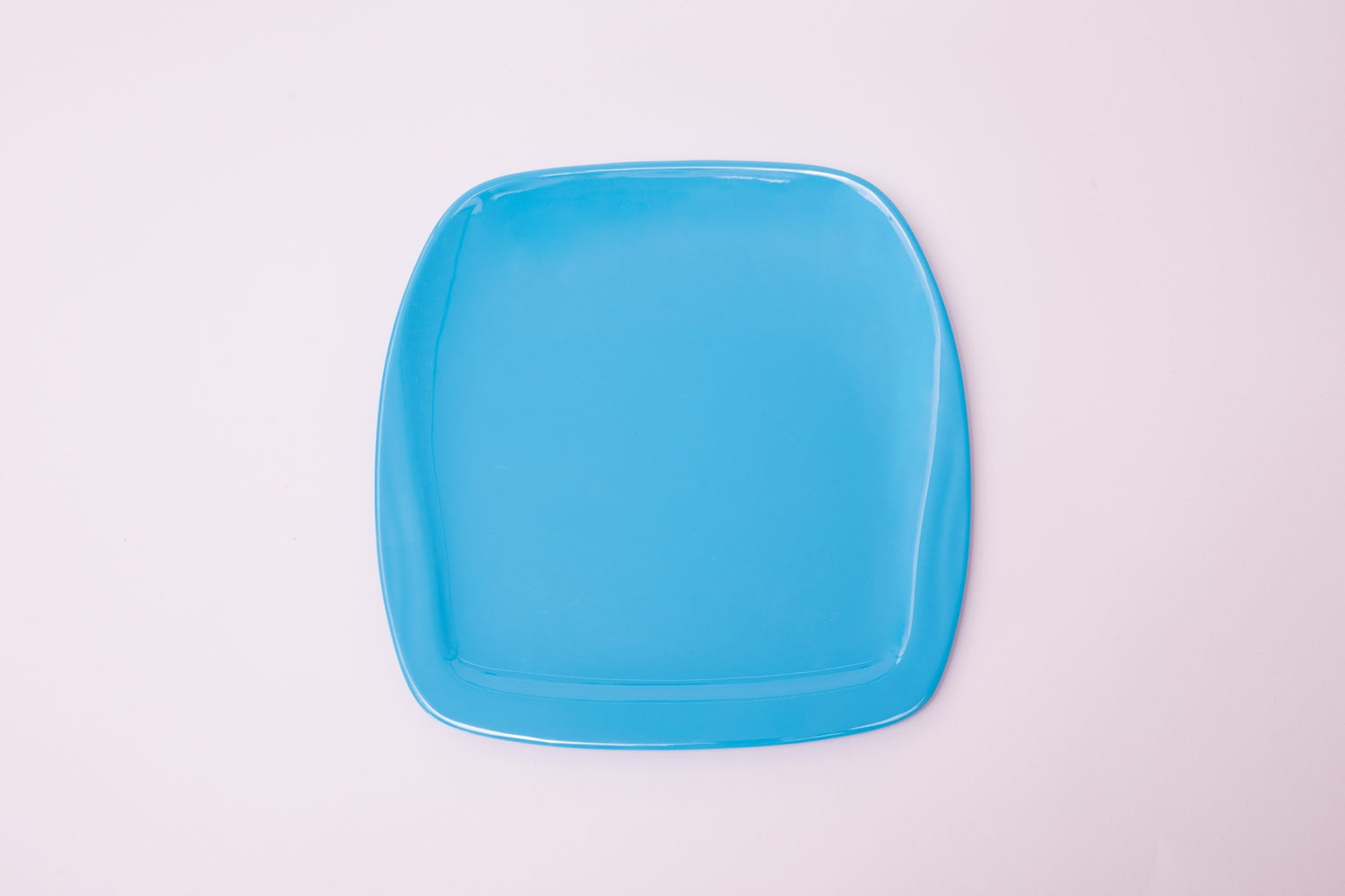 Bright Designs Melamine Side Plate 
Set of 6 (L 22cm W 22cm) Light Blue