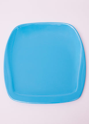 Bright Designs Melamine Side Plate 
Set of 6 (L 22cm W 22cm) Light Blue
