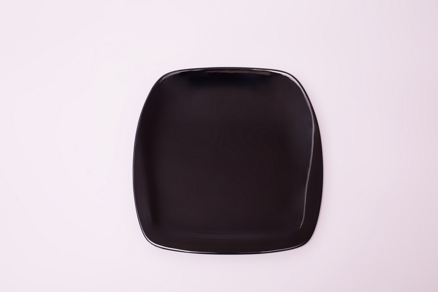 Bright Designs Melamine Side Plate 
Set of 6 (L 22cm W 22cm) Black