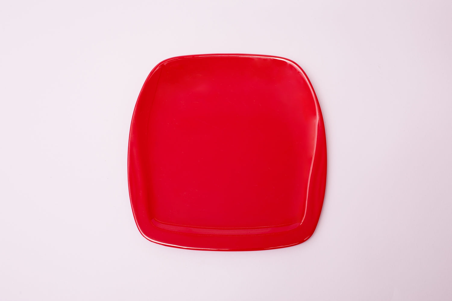 Bright Designs Melamine Side Plate 
Set of 6 (L 22cm W 22cm) Red