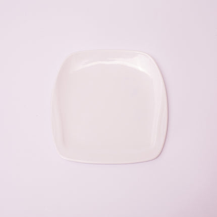 Bright Designs Melamine Small Plate 
Set of 6 (L 18cm W 18cm) White