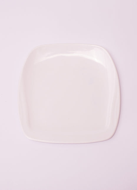 Bright Designs Melamine Small Plate 
Set of 6 (L 18cm W 18cm) White
