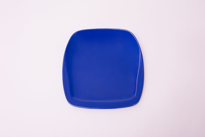 Bright Designs Melamine Small Plate 
Set of 6 (L 18cm W 18cm) Royal Blue