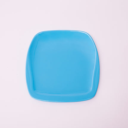 Bright Designs Melamine Small Plate 
Set of 6 (L 18cm W 18cm) Light Blue