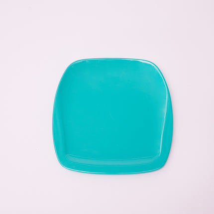 Bright Designs Melamine Small Plate 
Set of 6 (L 18cm W 18cm) Teal