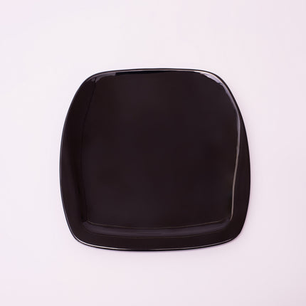 Bright Designs Melamine Small Plate 
Set of 6 (L 18cm W 18cm) Black