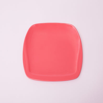 Bright Designs Melamine Small Plate 
Set of 6 (L 18cm W 18cm) Coral