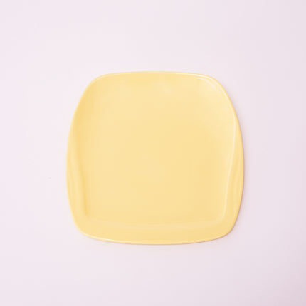 Bright Designs Melamine Small Plate 
Set of 6 (L 18cm W 18cm) Yellow