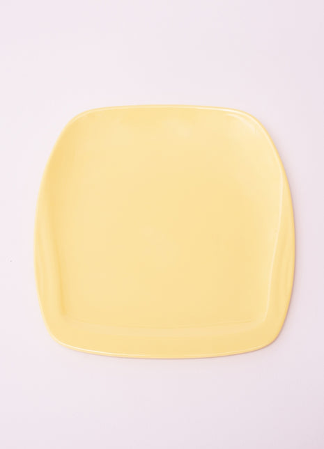 Bright Designs Melamine Small Plate 
Set of 6 (L 18cm W 18cm) Yellow