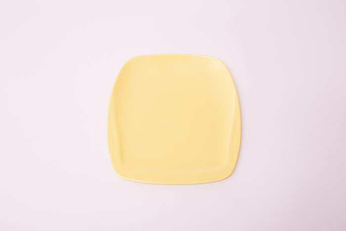 Bright Designs Melamine Small Plate 
Set of 6 (L 18cm W 18cm) Yellow