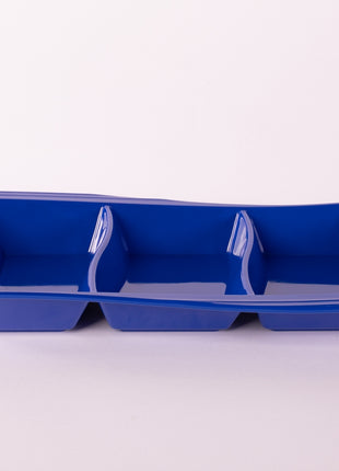 Bright Designs Melamine Savoury Tray 
Set of 2 (L 30cm W 19cm H 3cm) Royal Blue