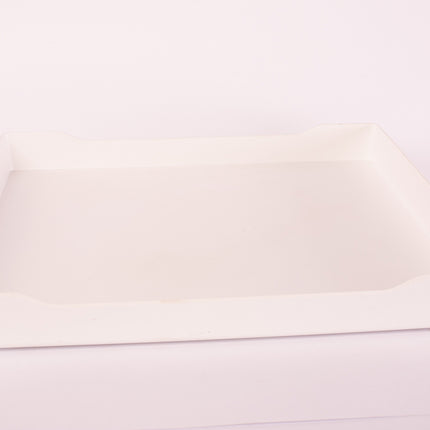 Bright Designs Melamine Matt Square Tray 
Set of 1 (L 38cm W 38cm) White