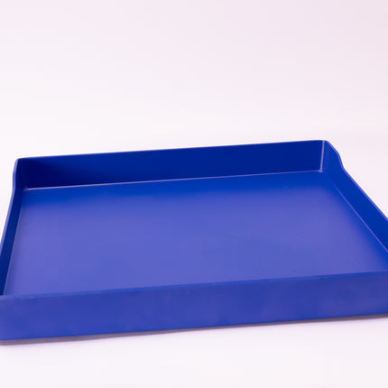Bright Designs Melamine Matt Square Tray 
Set of 1 (L 38cm W 38cm) Royal Blue