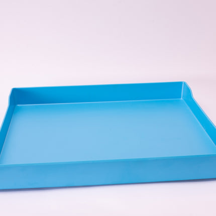 Bright Designs Melamine Matt Square Tray 
Set of 1 (L 38cm W 38cm) Light Blue