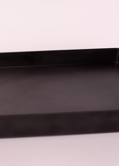 Bright Designs Melamine Matt Square Tray 
Set of 1 (L 38cm W 38cm) Black