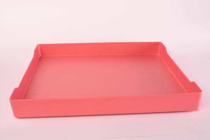 Bright Designs Melamine Matt Square Tray 
Set of 1 (L 38cm W 38cm) Coral